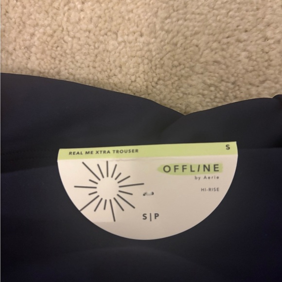 Aerie wide legged pants in navy - Picture 7 of 7